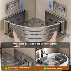 Portable Raised Bathroom Storage Triangle Rack