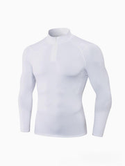 Mens Zip-up Lightweight Stand-collar Long-sleeve
