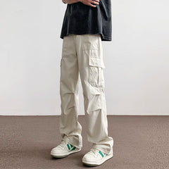 Men's Fashionable Casual Outdoor Loose Straight-Leg Pants