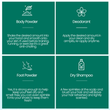 Eco-Friendly All-Natural Body Powder | Multi-Use Talc-Free Deodorant Body Powder Bodypowder1 BeNat