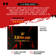 360 wave hair growth bundle featuring 2-6 King Wavy Ultimate Elite Pack with customer review | H.E.A.L Hair Care