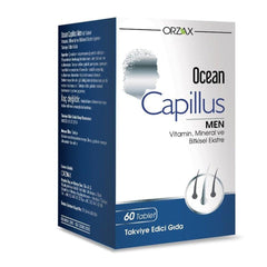 Ocean Capillus Men Dietary Supplement for Hair Loss Support - 60 Tablets with Saw Palmetto, Biotin, and Zinc
