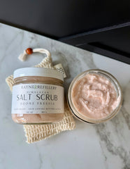 Pink Himalayan Salt Scrub - Whipped Exfoliating Body Scrub Ozone & Freesia