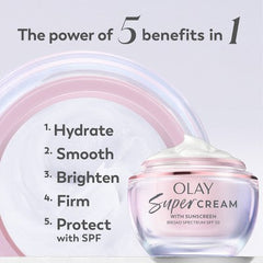 Olay Super Cream Face Moisturizer with Sunscreen SPF 30 1.7oz - Missing Box