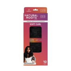 Curlkalon Soft Curl 10 inch Clip-In Natural Black Hair Extensions 9ct - New