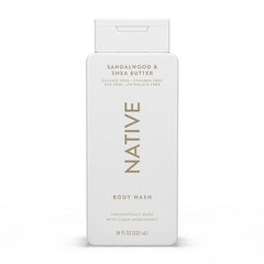 Native Body Wash for Men & Women Sandalwood & Shea Butter 18 fl oz - New