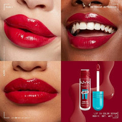 NYX Professional Makeup Lip IV Hydrating Lip Gloss Stain Set Wet 0.16 fl oz - New