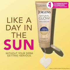 Jergens Natural Glow Skin Firming Moisturizer + Sunless Self Tanning Lotion Fair to Medium 7.5 fl oz - New