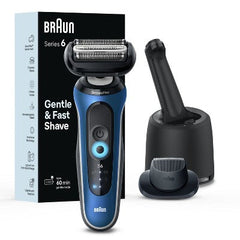 Braun Series 6-6172cc Rechargeable Wet & Dry Shaver + Smart Care Center - New
