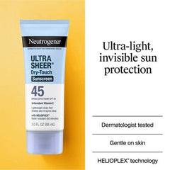 Neutrogena Ultra Sheer Dry-Touch Sunscreen Broad Spectrum SPF 45 6 fl oz /2ct - Missing Box