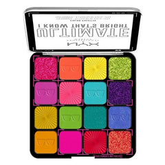 NYX Professional Makeup Ultimate Eyeshadow Palette Bright 0.32 oz - New
