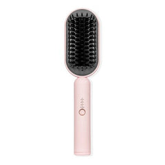 L'ange Hair Mane Pass 2-In-1 Heated Straightening Brush Blush - Imperfect Box