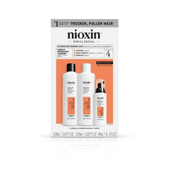 Nioxin System 4 Hair Thickening Colored & Damaged Hair Shampoo & Conditioner Kit 3ct - NEW