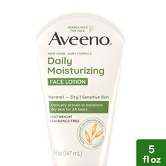 Aveeno Daily Moisturizing Prebiotic Oat Face Cream for Dry Skin 5fl oz - Imperfect Container
