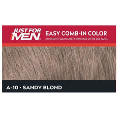 Just For Men Easy CombIn Color Gray Hair Coloring Sandy Blond A10 3pk - New