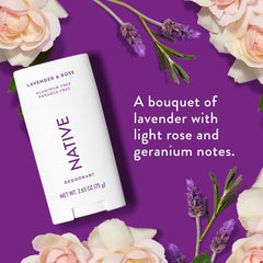 Native Solid Deodorant Lavender & Rose 2.65oz - New