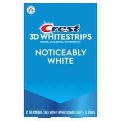 Crest 3DWhitestrips Noticeably White At-home Teeth Whitening Kit 10 Treatments - Imperfect Box