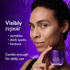 Olay Regenerist Retinol 24 + Peptide Night Face Moisturizer Mini Size 0.5oz - New