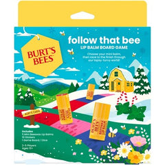 Burt's Bees Holiday Limited Edition Follow that Bee Board Game Lip Balm Gift Set - New