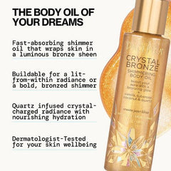 Pacifica Shimmering Body Oil Crystal Bronze 4 fl oz - Imperfect Container