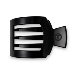 TELETIES Large Flat Square Hair Clip Jet Black - New