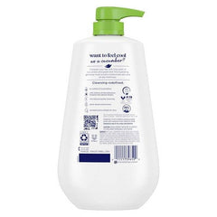 Dove Beauty Refresh Body Wash Pump Cucumber & Green Tea 24hr Lotion-Soft Skin 30.6 fl oz - New