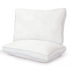 2-Pack: Royale Linens Gusseted Pillows Soft Hotel Quality