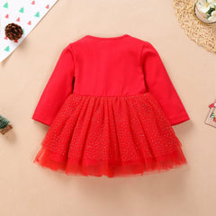 New Princess Baby Kids Girls Christmas Solid Deer Tutu Skirt Dress Unique Design Perfect Gift