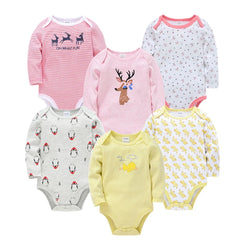3/6 pcs a set Kavkas Fashion Baby Boys Clothes Set Cotton Soft Long Sleeve Autumn Boy Girls Bodysuit Newborn Toddler Body bebe
