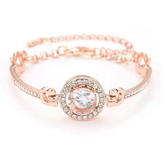 Luxury Diamond Shiny Fashion Luxury Jewelry Zircon Multi-Layer Bangle Bracelet High Quality Rhinestone Charm Bracelet for Women and Girls