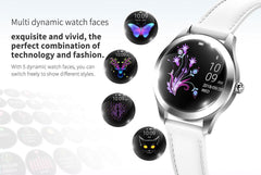 STEVVEX IP68 Waterproof Luxury Elegant Smart Watch For Women Lovely Bracelet Heart Rate Monitor Sleep Monitoring Smartwatch Connect