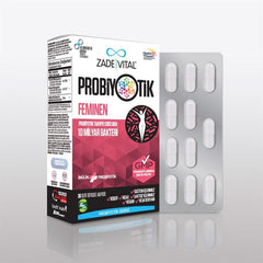 Zade Vital Probiyotik Feminen Probiotic Dietary Supplement for Women's Health - 30 Capsules