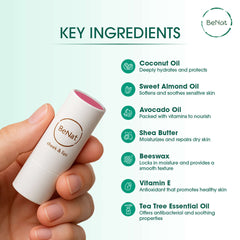 2-in-1 Natural Lip and Cheek Bloom | Vibrant Color & Hydration Lipstick makeup Multi-use_balm_3 BeNat