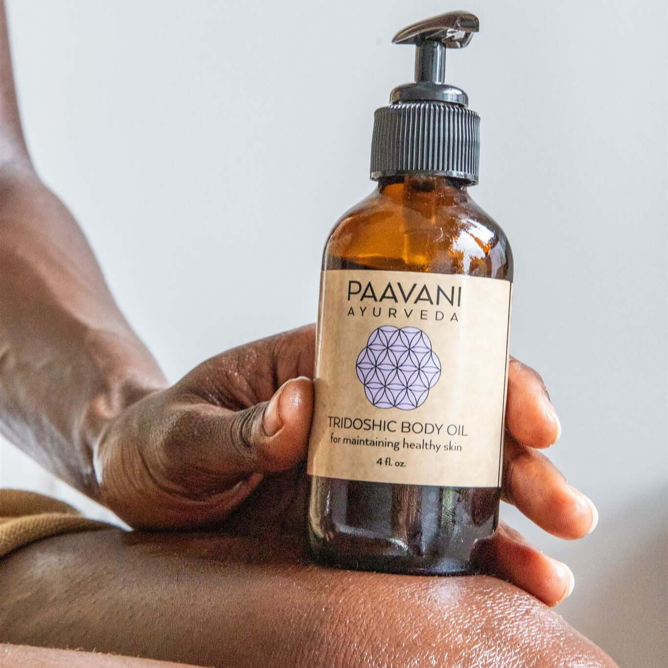 Tridoshic Body Oil for All Skin Types | Balancing Abhyanga Oil variable Paavani-4537_websize Paavani Ayurveda Skincare and Wellness
