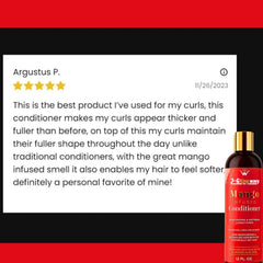 Mango Moisturizing Conditioner for Soft, Manageable Hair (Conditioner Bottle)