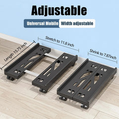 Ventilated Computer Tower Stand PC Tower Stand with 4 Caster Wheels Fits Most PC, Under Desk CPU Holder PC Floor Cart PC Riser