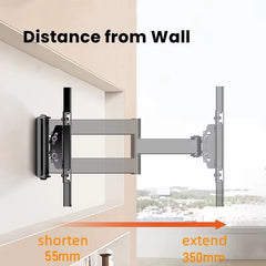 BEISHI Full Motion Mount with Dual Arms TV Wall Mount for Most 32-70 inch TVs, Holds up to 88lbs, Max VESA 600x400mm