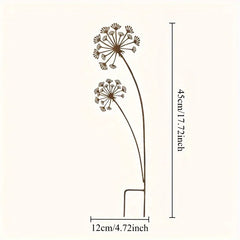 1pc Metal Decorative Garden Stakes Flower Patio Balcony Planter Garden Decor Home Yard Outdoor Decoration Garden Accessories