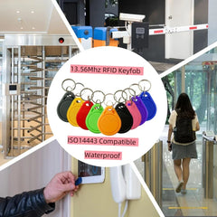 5P 13.56Mh S50 Classic 1K Smart Tag NFC RFID Keychain Mi-fare Keyfob High Frequency MF Keytag Proximity Card for Access Control
