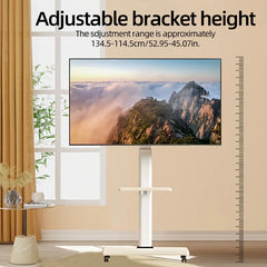 TV Mobile Stand Vertical TV Floor Brackets Trolley Stand Mobile TV Cart Floor Trolley For 26"-75" Television up to 99 lbs