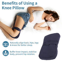 1 Piece Knee Pillow Ergonomic Side Pillow For Side Sleepers Back Legs Hips Joints Pregnancy Sciatic Neuralgia Relief