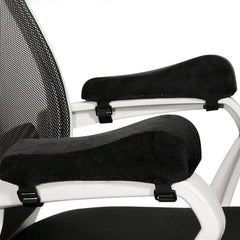 2 pc set of chair armrests for general office use. Ergonomic chair armrests designed to relieve pressure on elbows and forearms