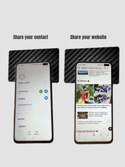 1Piece Digital Business Card Social Share NFC Carbon Fiber Smart NFC Card Business Card Fast Reading Ntag 215 Blank NFC Card