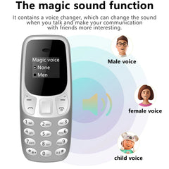 SERVO BM10 Mini Feature Phone Dual SIM Dual Standby Voice Dialing Low Radiation Mp3 Player With Earhook Pocket Cellular Phone