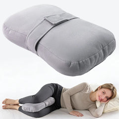 Knee Pillow for Side Sleepers,Support Leg Pillow for Hip & Back Pain, Plush,Bind Belt & Machine Washable