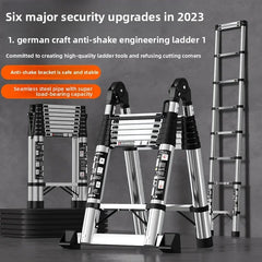 Stainless steel telescopic ladder Multifunctional herringbone ladder Portable folding ladder Bamboo ladder Lifting ladder