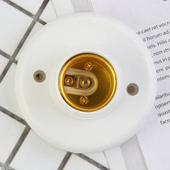 E27 Lamp Holder Screw Cap Socket White Ceiling Light Multifunctional Lamp Bulb Fixing Base Stand Light Bulb Holder