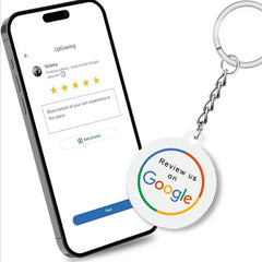 Google Review NFC Epoxy Tag NFC Key Tag Proximity 13.56MHz RFID Keychain for Increase Google Reviews