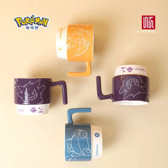 SHUNXIANG Pokémon Licensed Ceramic Mugs Snorlax Stackable Kawaii Anime Boy Girl Breakfast Milk Juice Cup Home Coffee Cup Gifts