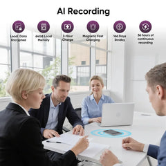AI Voice Recorder 118 Languages ChatGPT-5 App Phone Call Mini Audio for Meetings, Lectures,Calls, AI Transcription Transcribe